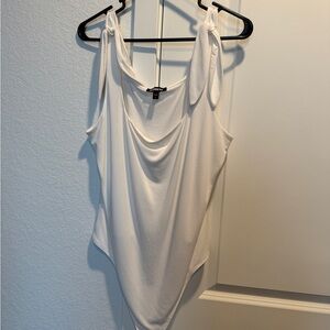 Express white Body Contour bodysuit sleeveless/tank